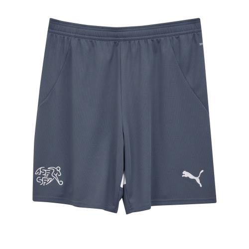 Preview: Schweiz Kinder Auswärts EM Shorts blau - 2024-25